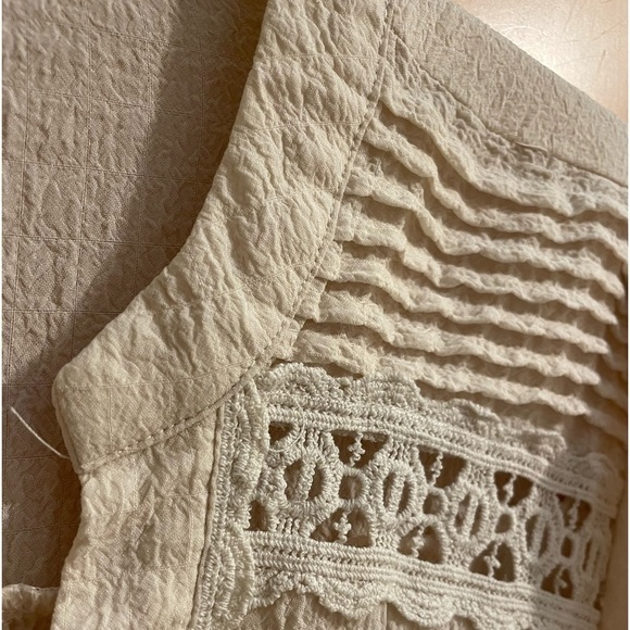 CRINKLE material short sleeve blouse size 1XL - Picture 5 of 9